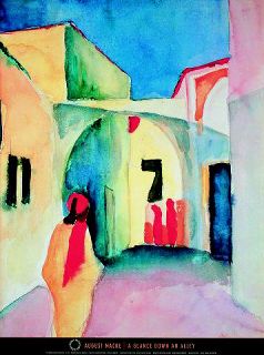 august macke - blick in eine gasse
