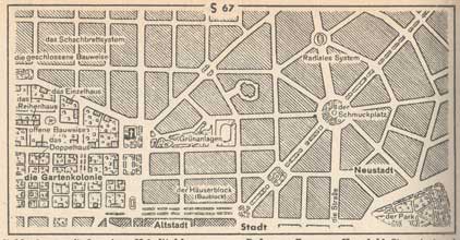 hier, die Stadt